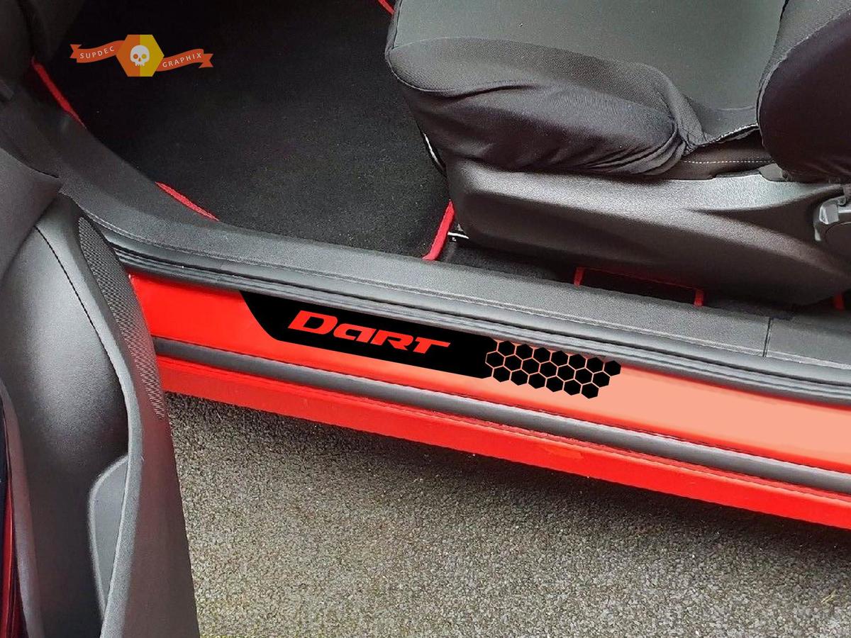 4X Dodge Dart Vinyl Door Sill Decals 2013 - 2018 Turbo GT Limited Rallye SXT