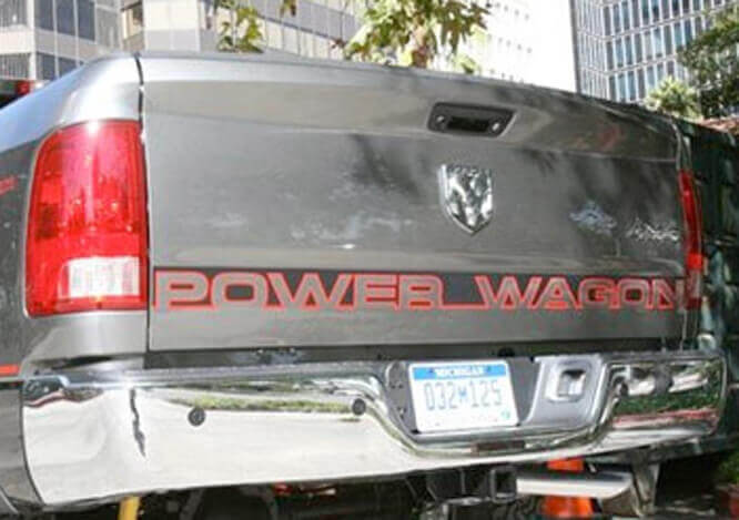  Power Wagon Tailgate Accent Vinyl Decal for Dodge Ram 1500 