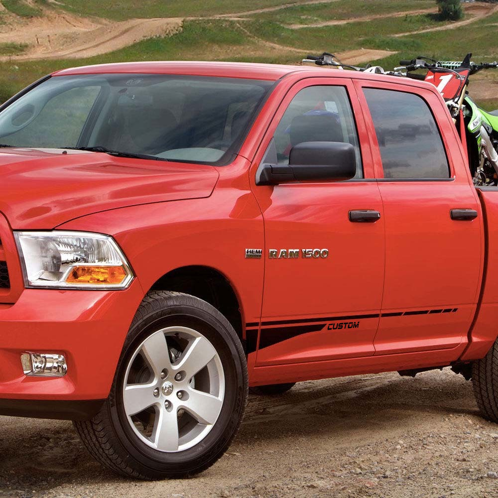Side Graphics Stripe Sticker Decal Style 6 for Dodge Ram 1500