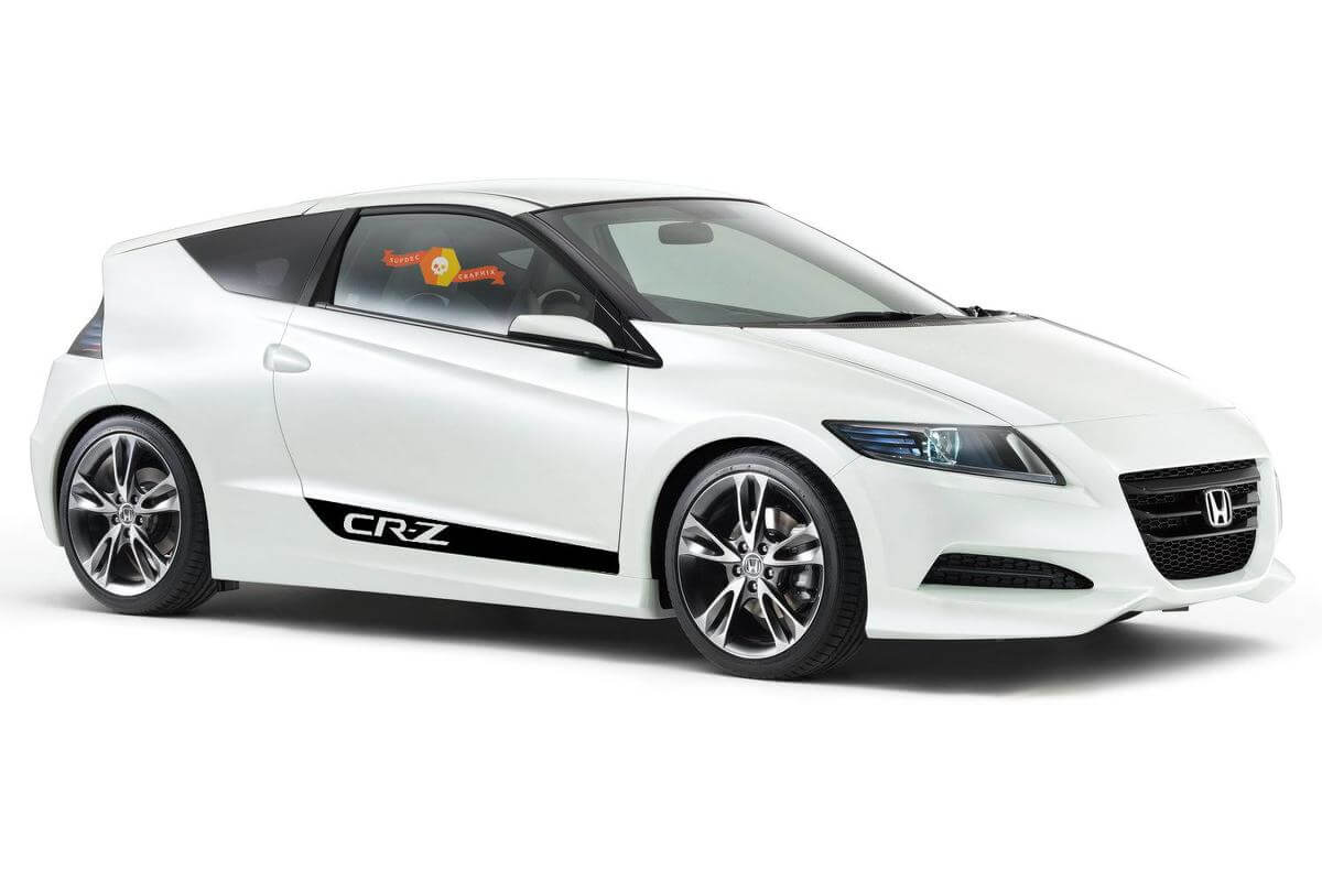 CR-Z Logo Door Stripes Vinyl Decal Kit for Honda CR-Z