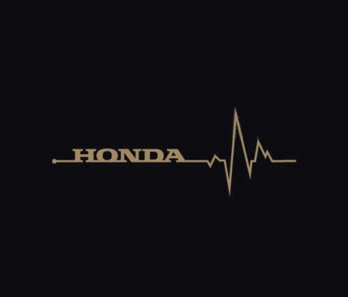 Honda Heartbeat Pulse Sticker Racing Civic Accord FK8 FK2 S2000 Turbo Vtec Pair