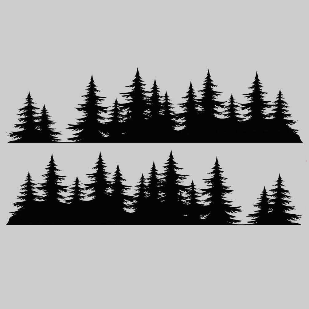 Forest Style Side Vinyl Decal Kit for Subaru Crosstrek 