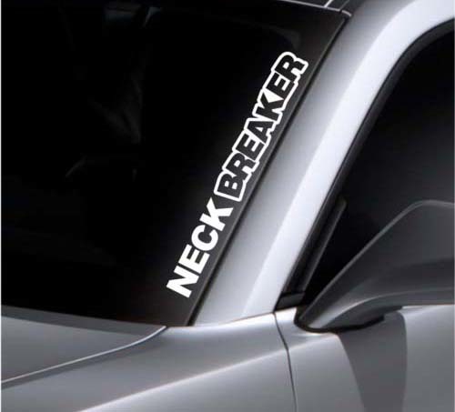 Halsbrecher Windschutzscheibe Aufkleber Banner Vinyl Aufkleber Autoaufkleber für Subaru WRX