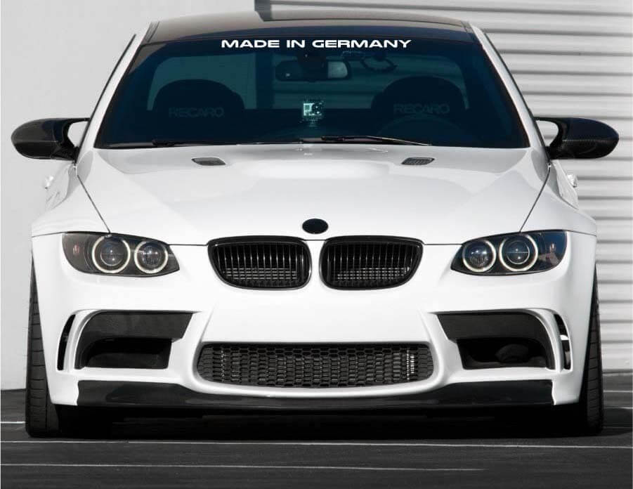 Made In Germany Windshield Sticker Vinyl Car Window Sticker Fits BMW M & Benz