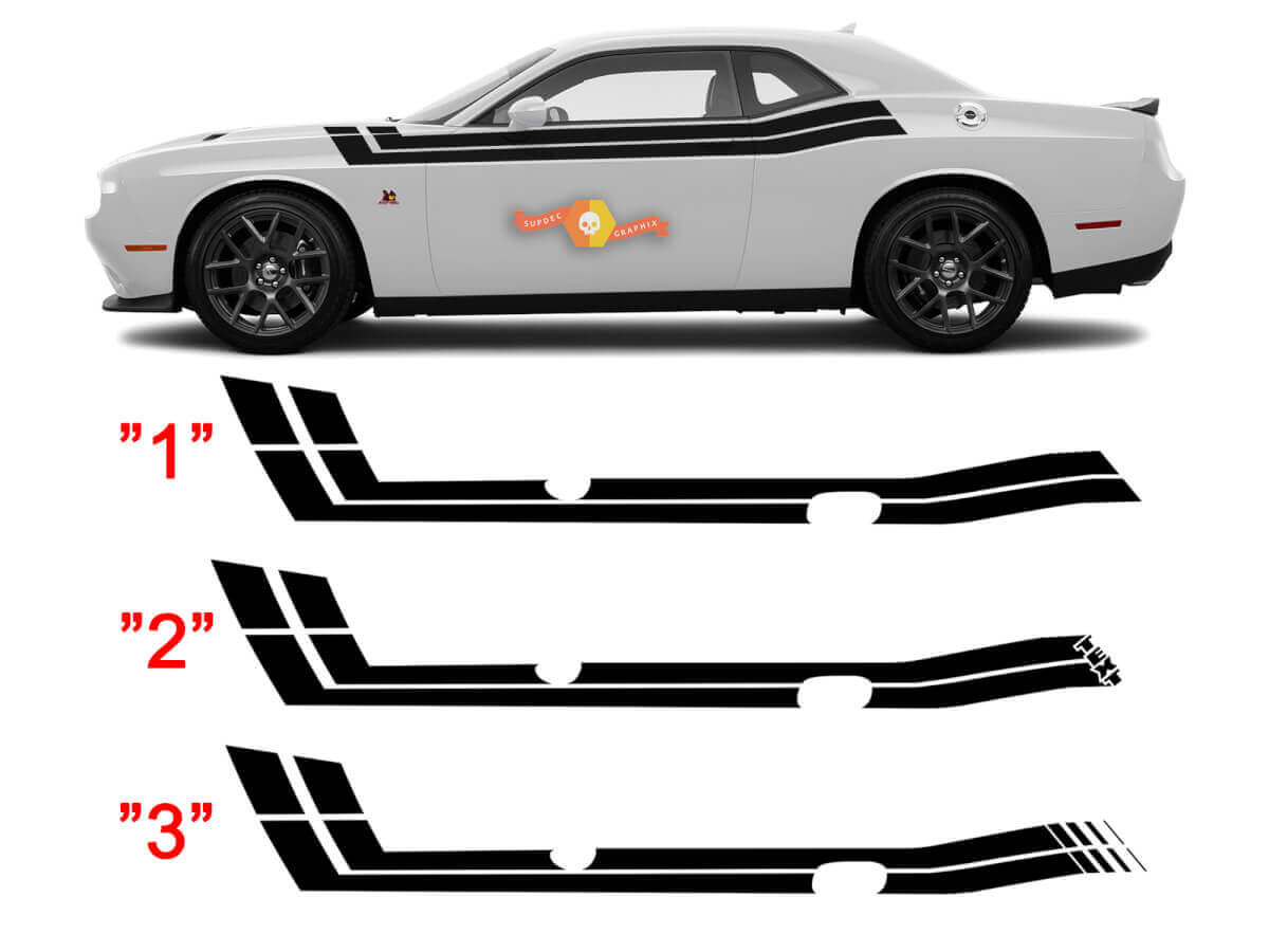 1971 Hood to Fender Side Stripe Kit for Dodge Challenger