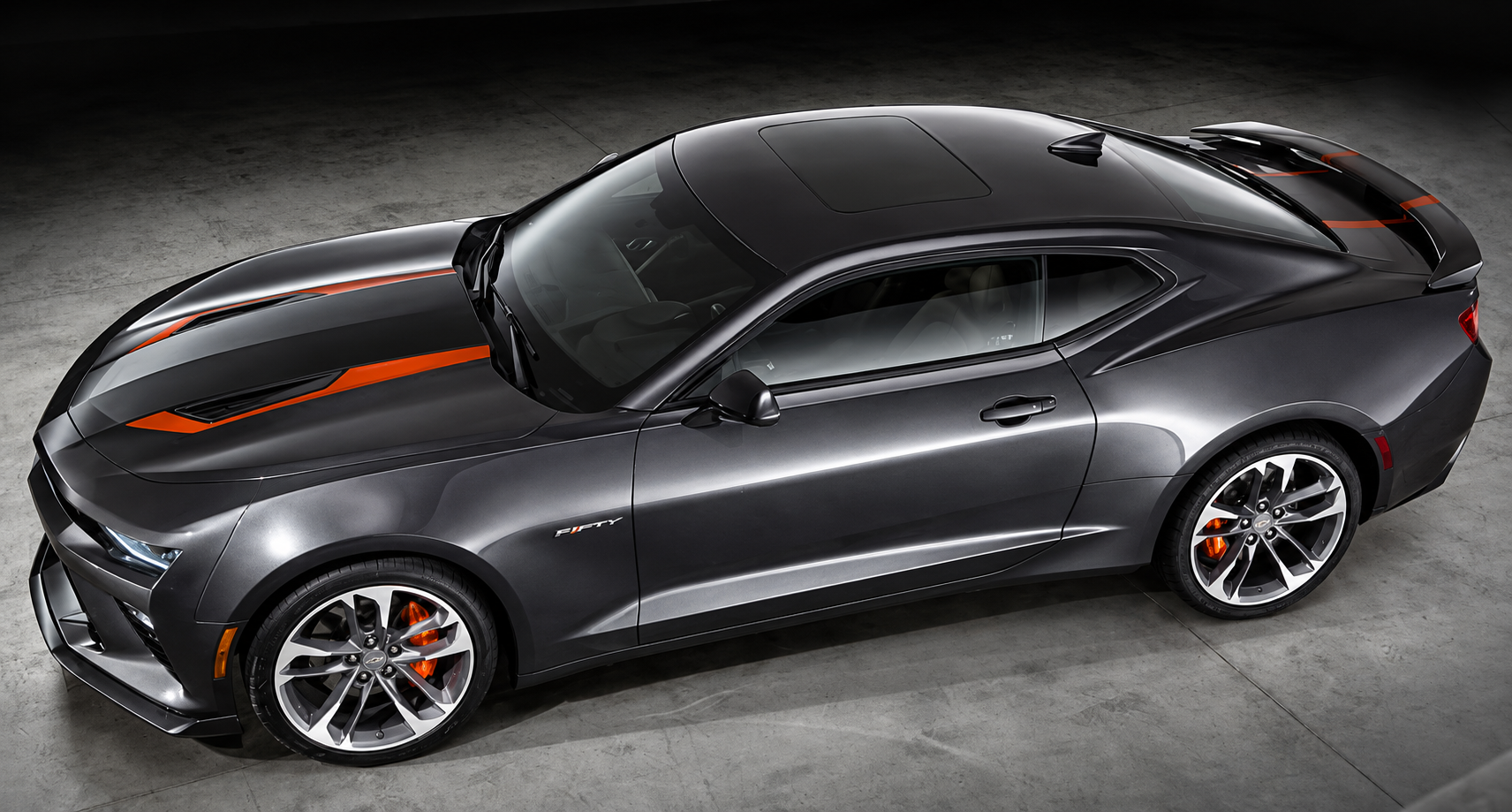 50th Anniversary Style Center Accent Stripe Kit Hood Trunk Vinyl Decal Sticker for Chevrolet Camaro 2010-2024