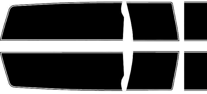 2010 Chevrolet Camaro Bumble Bee Style, Extended Length Rally Stripe kit Vinyl Decals Stickers 