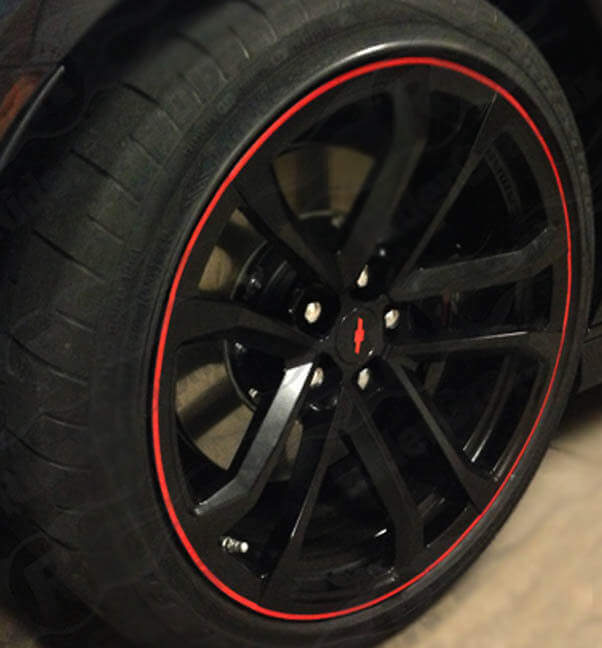 19" and 20" Wheel Pinstripe Vinyl Decal Kit For Chevrolet Camaro 2010+