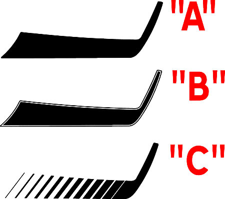 2015 & Up Charger Hockey Hood  Accent Stripe Kits