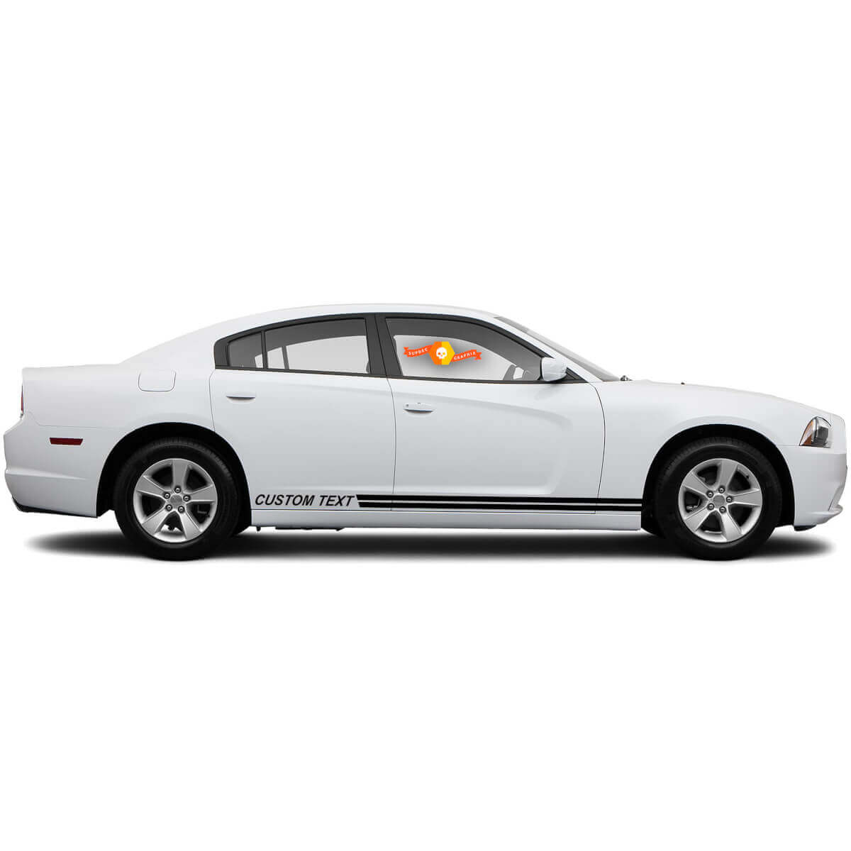 Rally Style Rocker Panel Stripe Kit 2 for Dodge Charger