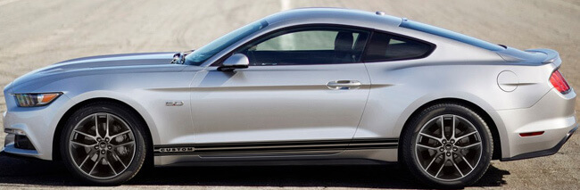 Rocker Panel Stripe Kit Vinyl Decals for Ford Mustang 2015-2020