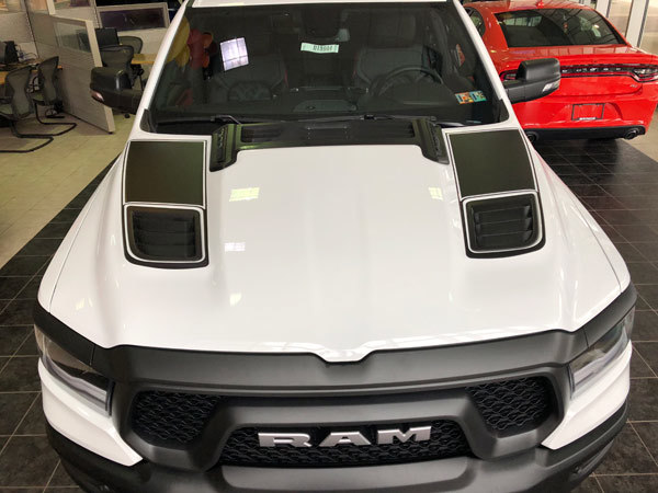 2019 & Up Dodge Ram Sport Hood Insert Decals