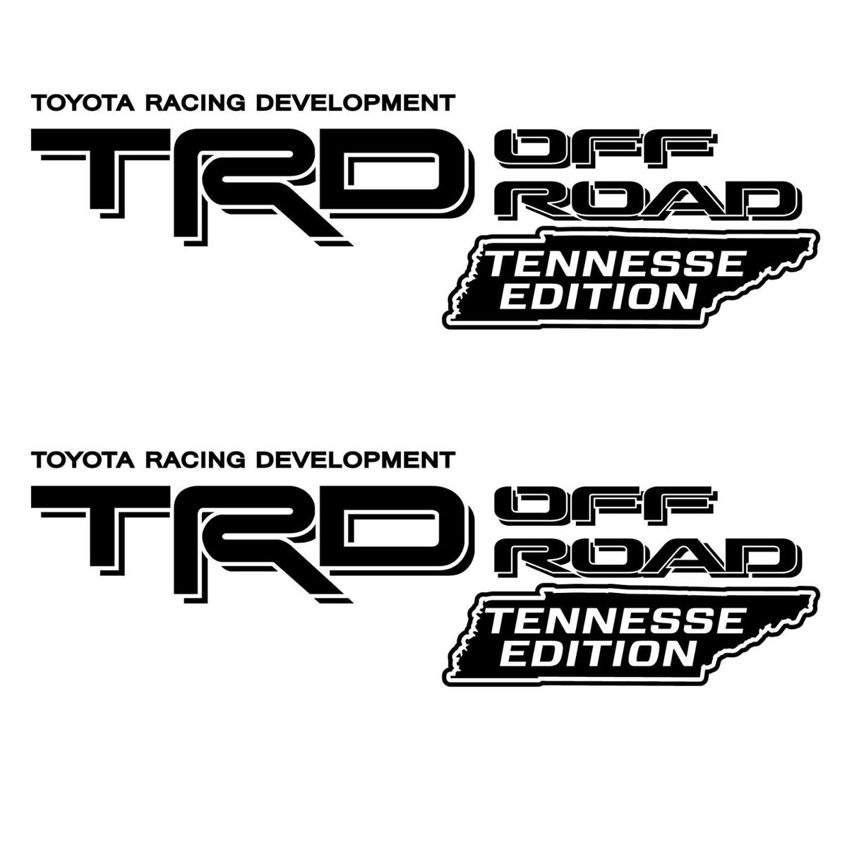 TRD OFF ROAD Bett Aufkleber Tennessee Edition Toyota Tacoma Tundra 4X4 Sport