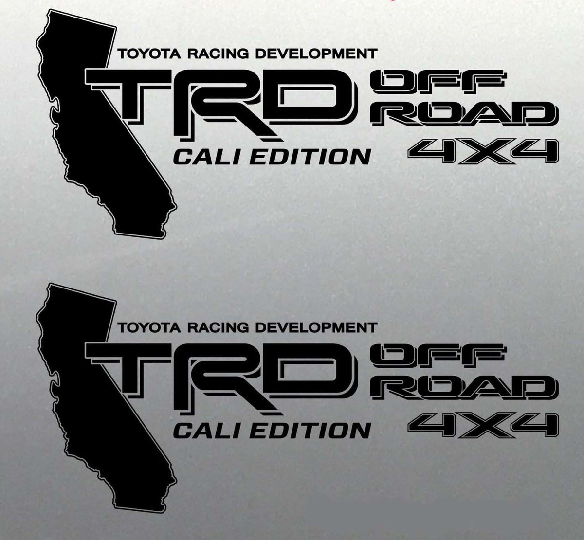 Trid Off Road Decal Sticker 4x4 California Edition Tundra Tacoma Toyota Sport