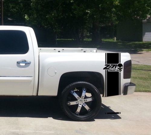 Chevrolet Z71 OFF ROAD Punisher Bed Stripe  Decals for CHEVY GMC Pickup Truck