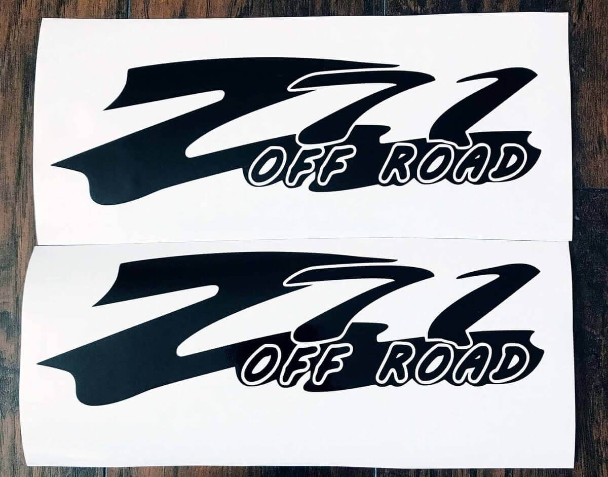 Z71 Off Road Universal Vinyl Decal Sticker for GMC Sierra