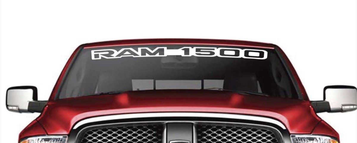 1950-2017 Dodge Ram 1500 Vinyl Windschutzscheibe Aufkleber Aufkleber New Custom 1PC 10 Farben