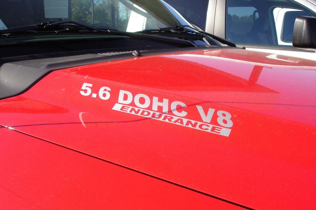 5.6 DOHC V8 Endurance Hood Vinyl Decals Kit for Nissan Titan