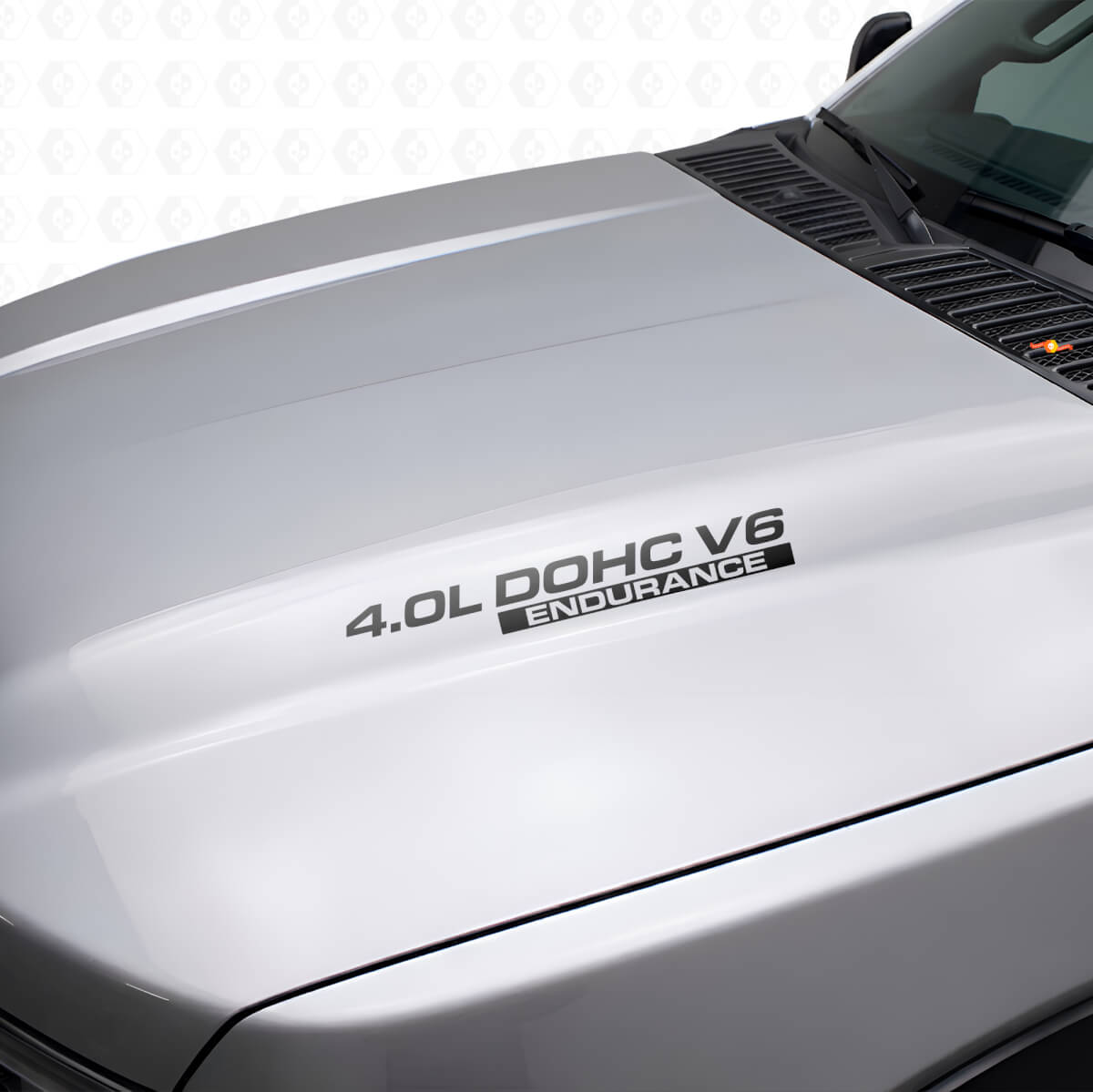 4.0L DOHC V6 Endurance Hood Vinyl Decals Set for Nissan Xterra Titan