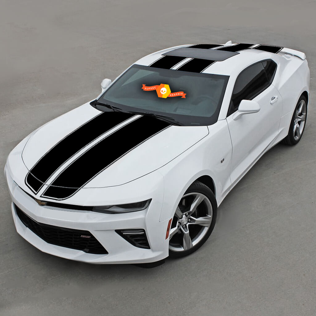 Chevrolet Camaro 2016- 2018 Top Rally Sport Stripes W/ Roof