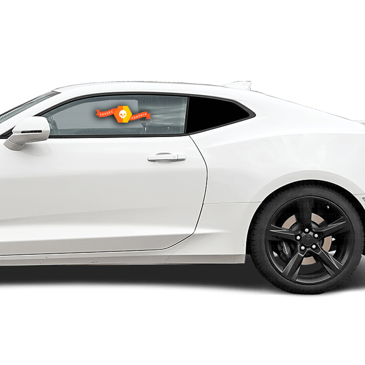 Chevrolet Camaro 2016-2018 Side Rear Window Blackout Accent Decal