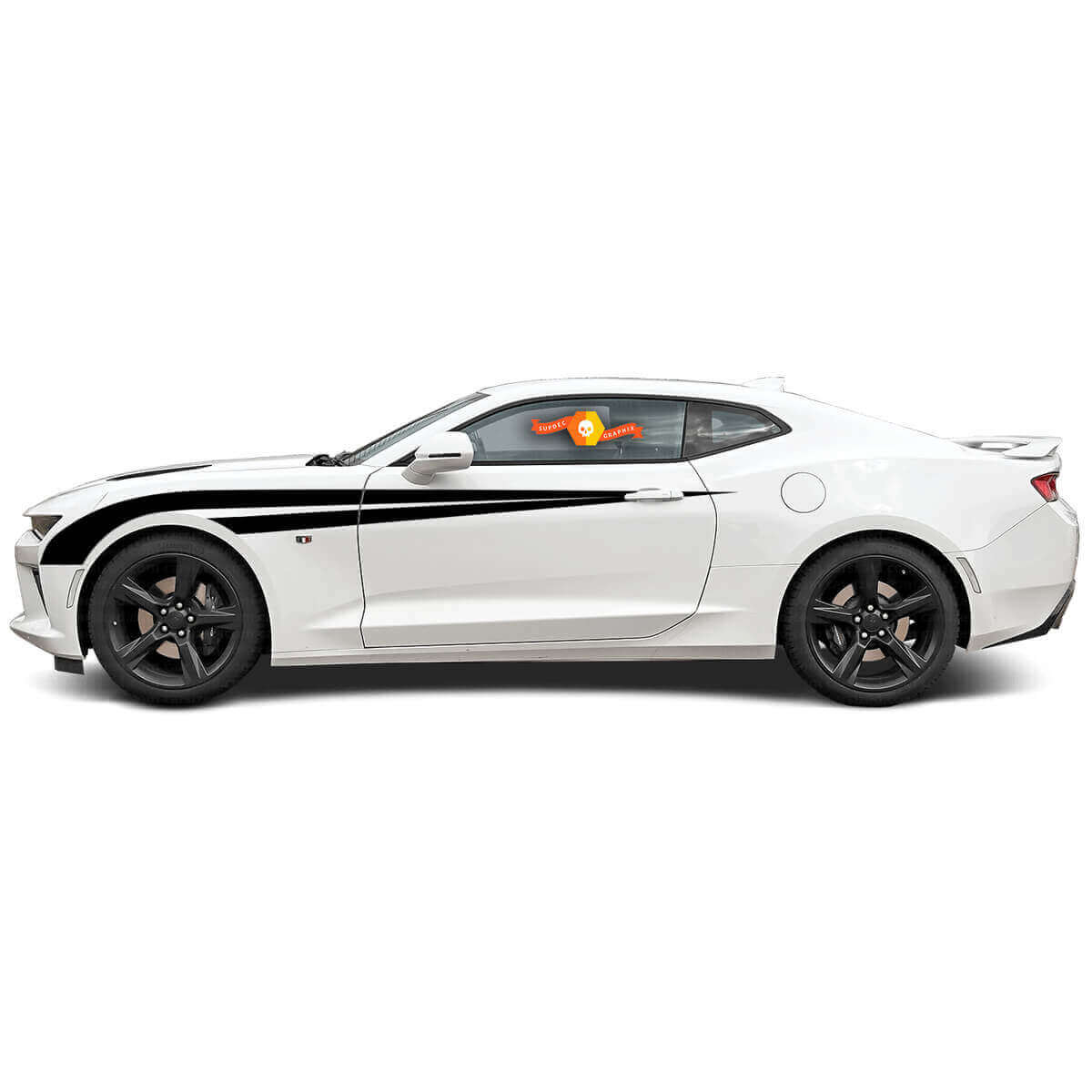 Dual Accent Stripes Side Fender Vinyl Decal Sticker for Chevrolet Camaro 2016-2018