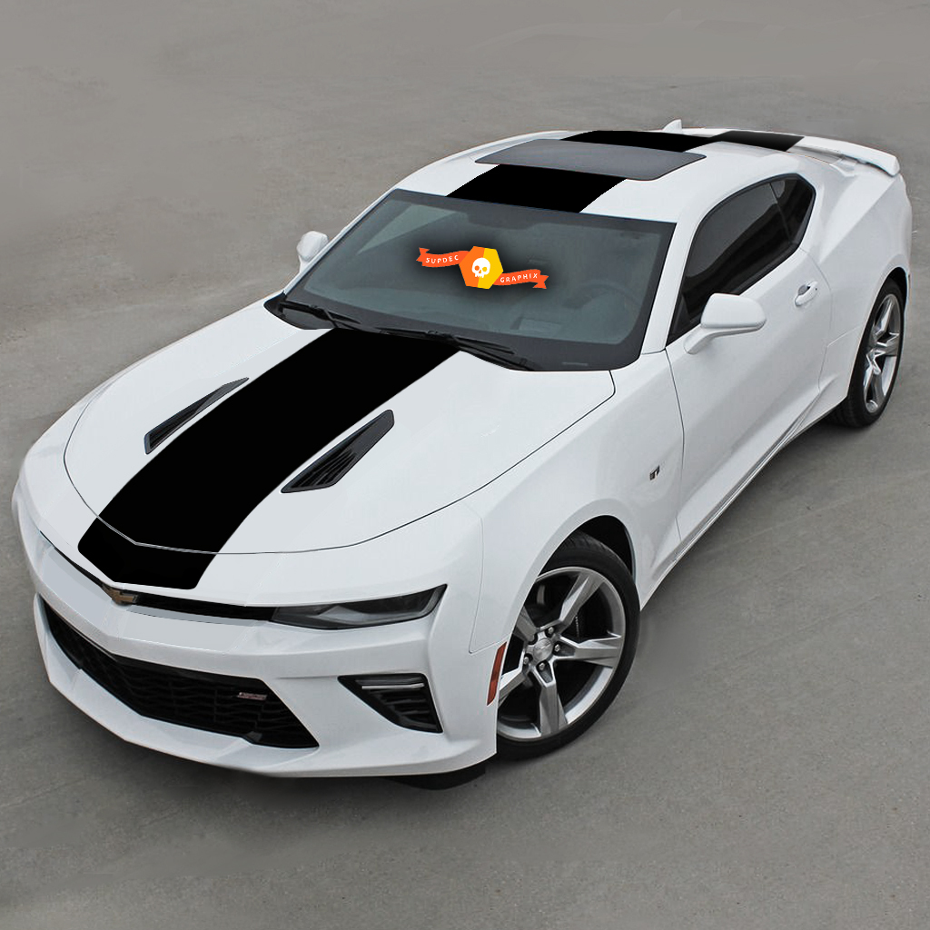 CHEVROLET CAMARO 2016-2018 OVER THE TOP STRIPES HOOD, ROOF & REAR