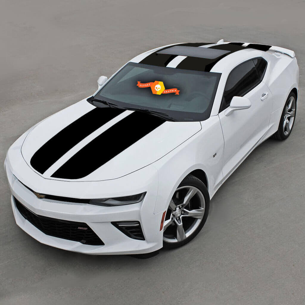 Over The Top Racing Double Vinyl Stripes Vinyl Decal Sticker for Chevrolet Camaro 3
