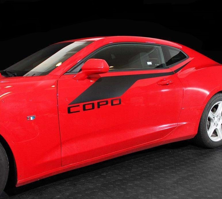 2X Chevrolet Camaro RS Rocker Panel Door Decals Stripe Vinyl Graphics 2016-2018