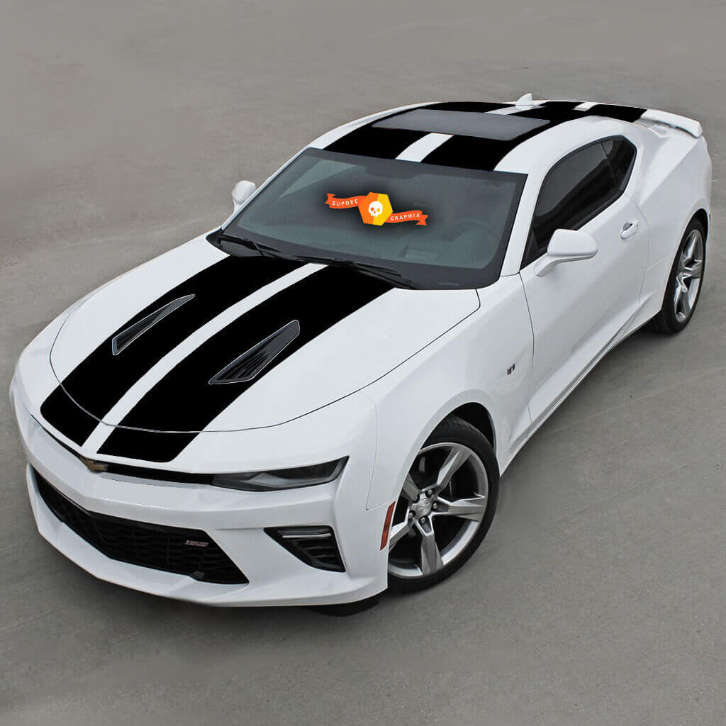 Top Racing Double Vinyl Stripes Vinyl Decal Sticker for Chevrolet Camaro