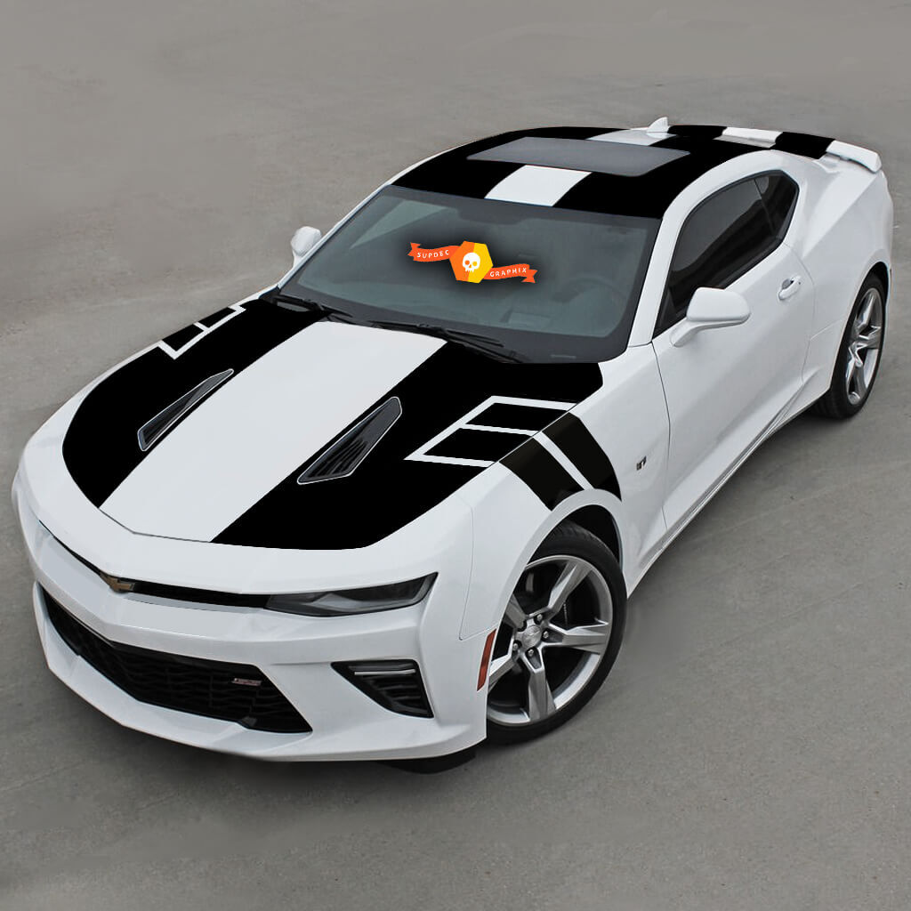 Chevrolet Camaro 2016-2018 -ss- Ns1 Style Over The Top Vinyl Stripes