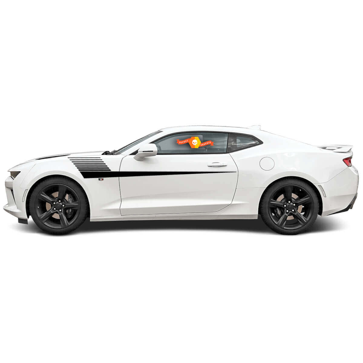 Strobe Style Stripes Side Vinyl Decal Sticker for Chevrolet Camaro 2010-2020