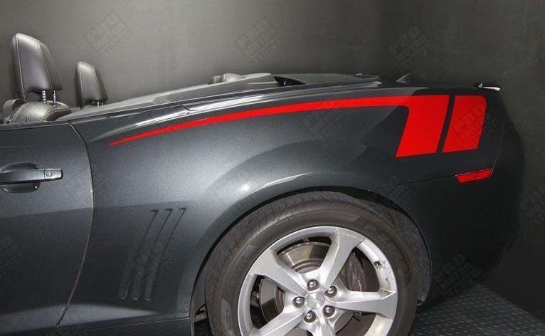 Chevrolet Camaro 2010-2015 Checkered Flag Style Side Stripes 122551588 Chevrolet Camaro 2010-2015 Checkered Flag Style Side Stripes 122551588