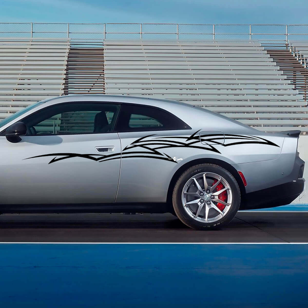 Side Tribal Decal Stripes Vinyl Sticker for Dodge Charger Electric