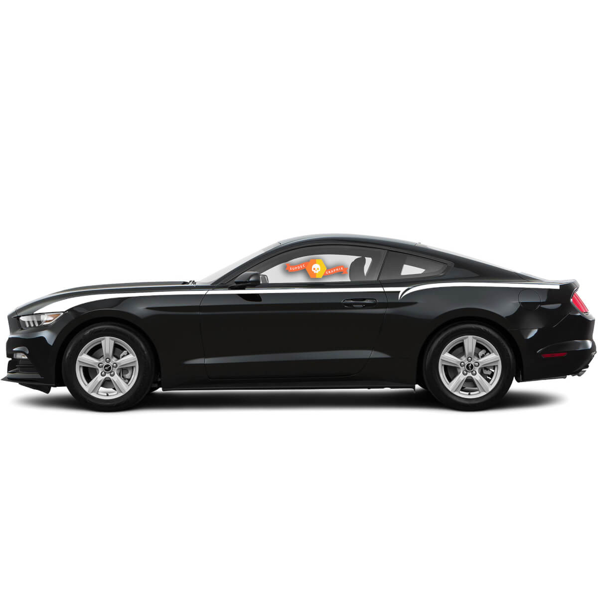 Ford Mustang 2015-2020 Front To Rear Side Accent Stripes