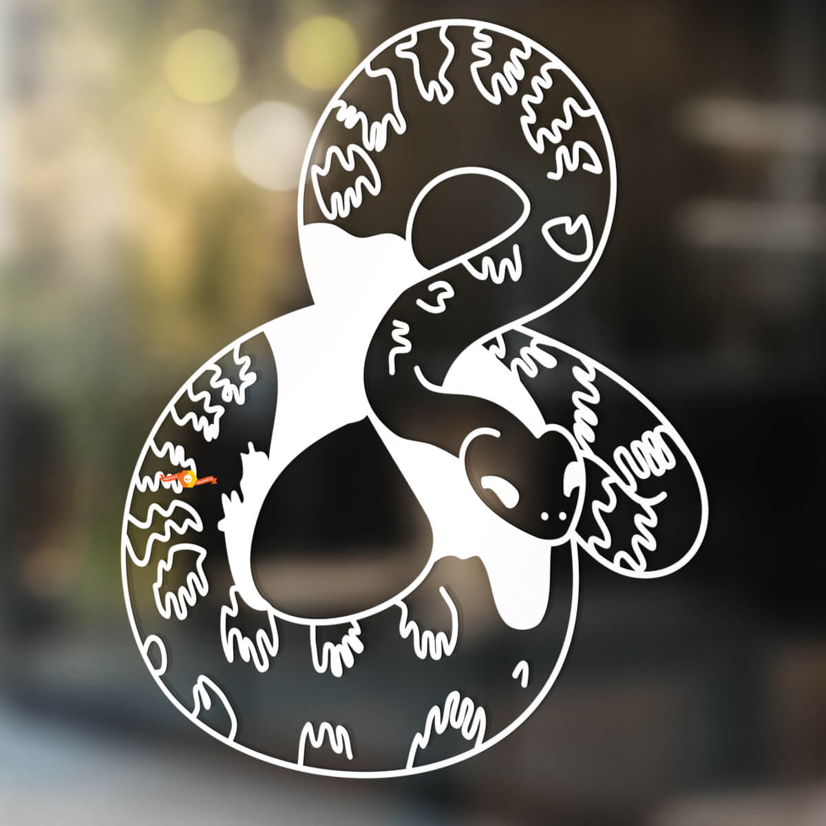 Snake Vinyl Art Wall  Window Bathroom Sticker Decal removable#13
