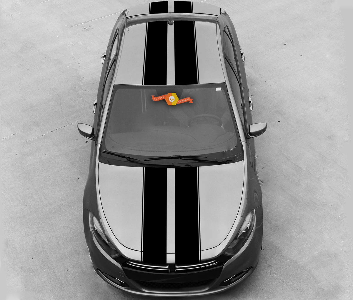 Dodge Dart 2013-2020 Over The Top Rally Double Stripes