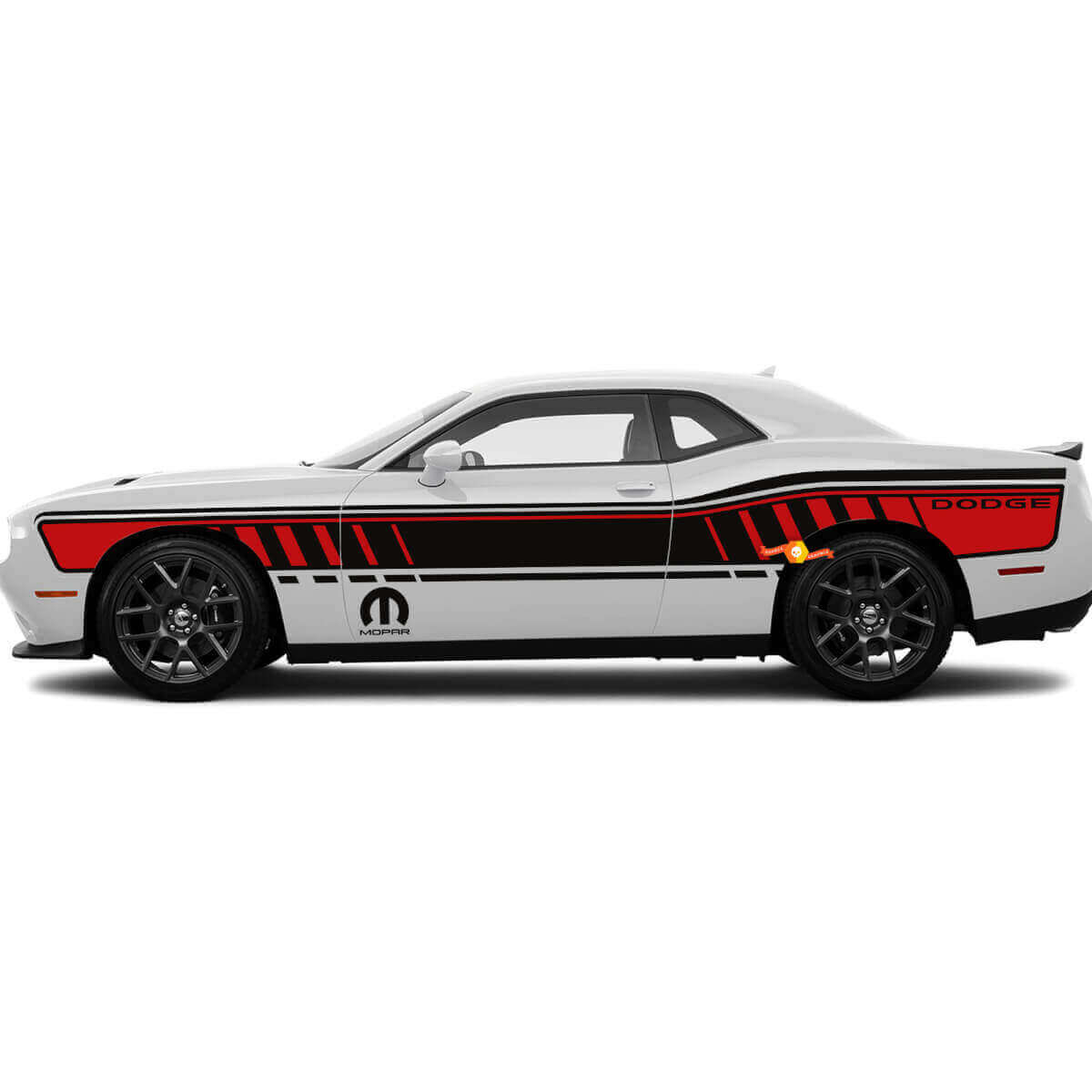 SRT Hot Wheels Style Full Side Door Decals for Dodge Challenger