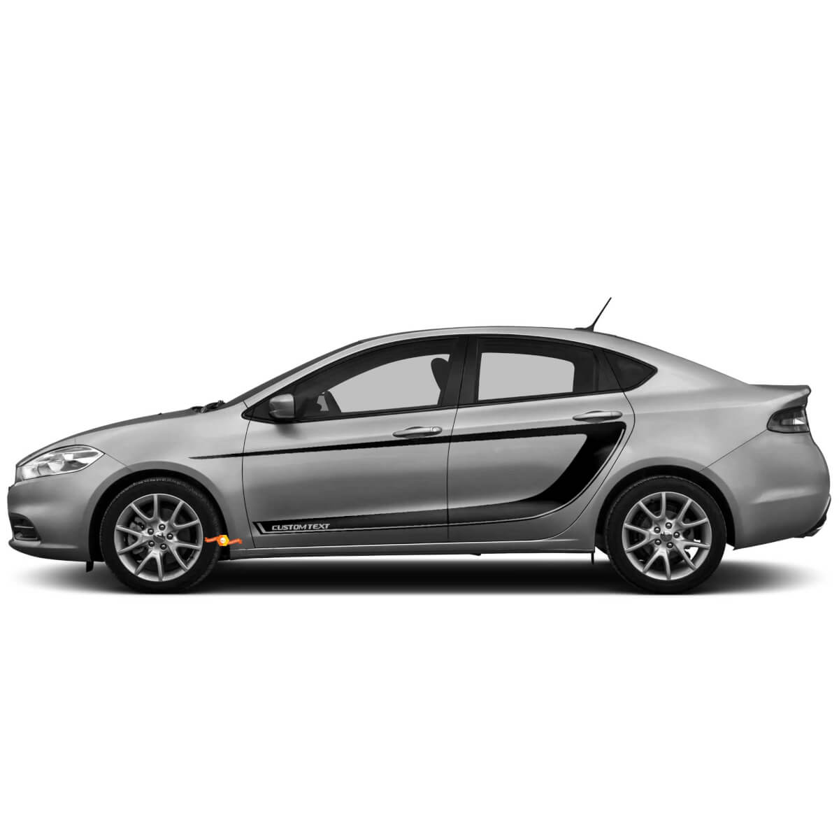 Side Accent C-stripes Vinyl Decal Sticker 3 for Dodge Dart