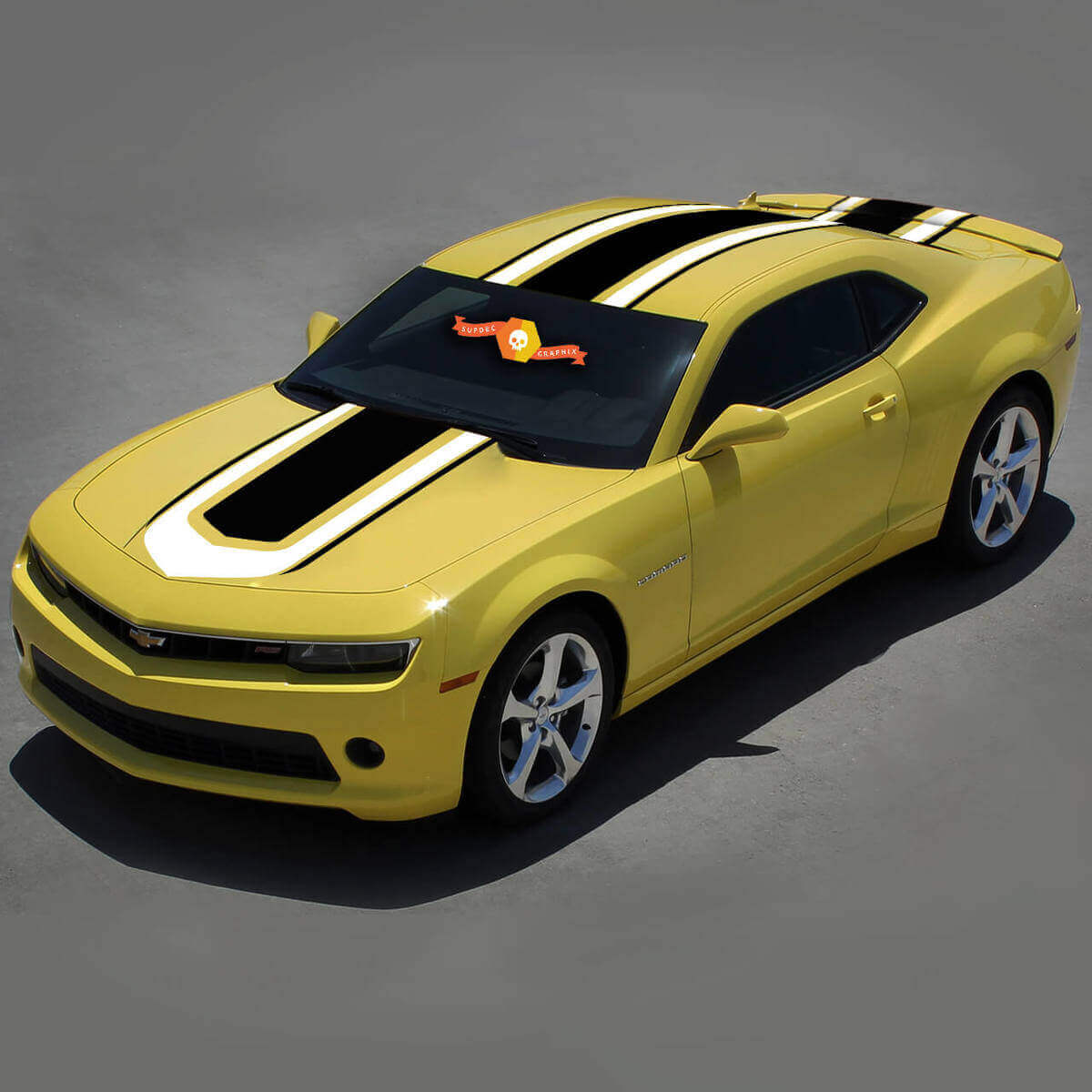Hot Wheels Style Full Top Side Stripes Vinyl Decal Kit for Chevrolet Camaro 2010-15