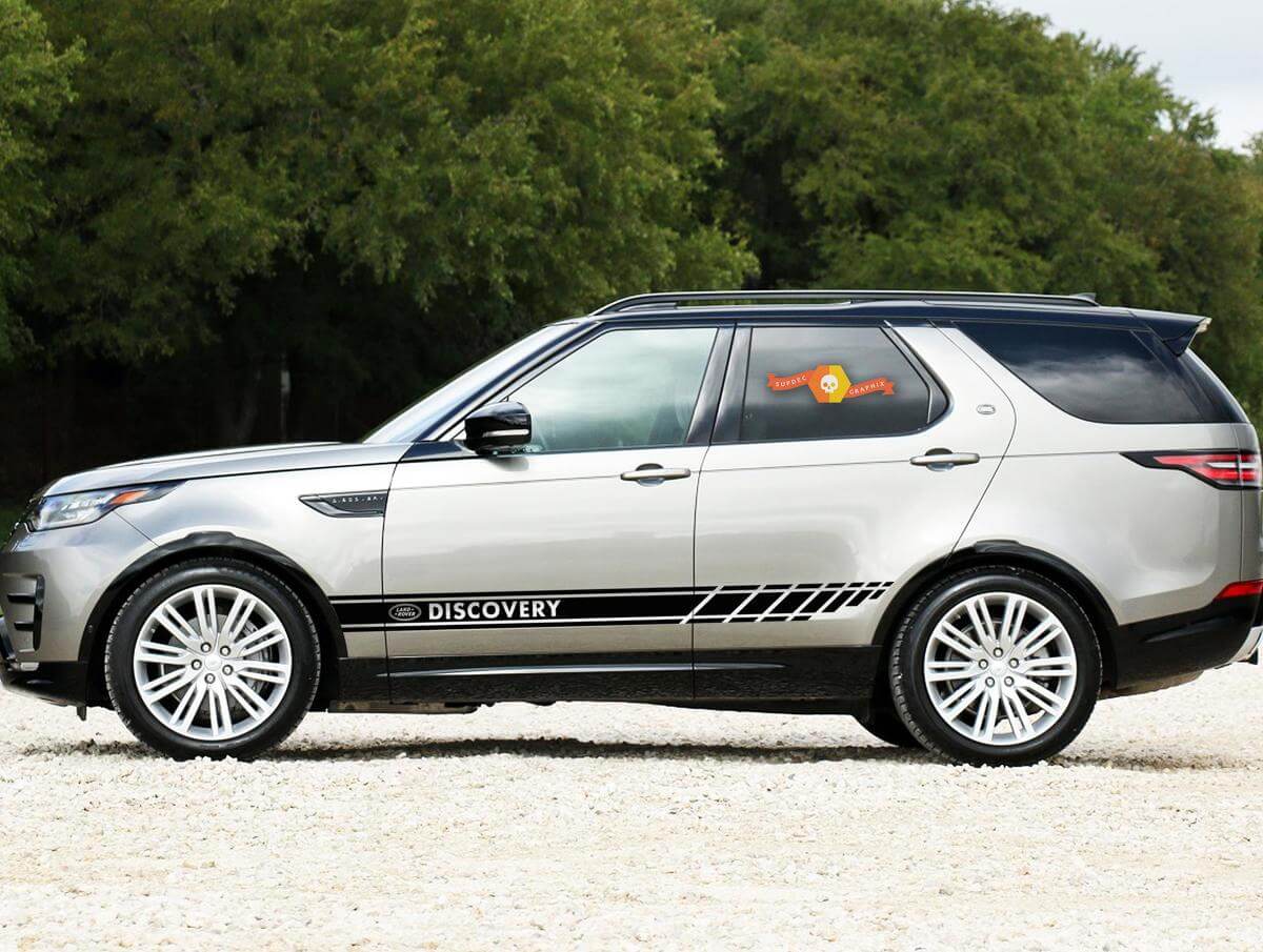 Discovery Logo Side Stripes Vinyl Decal Kit For Land Rover Discovery 
