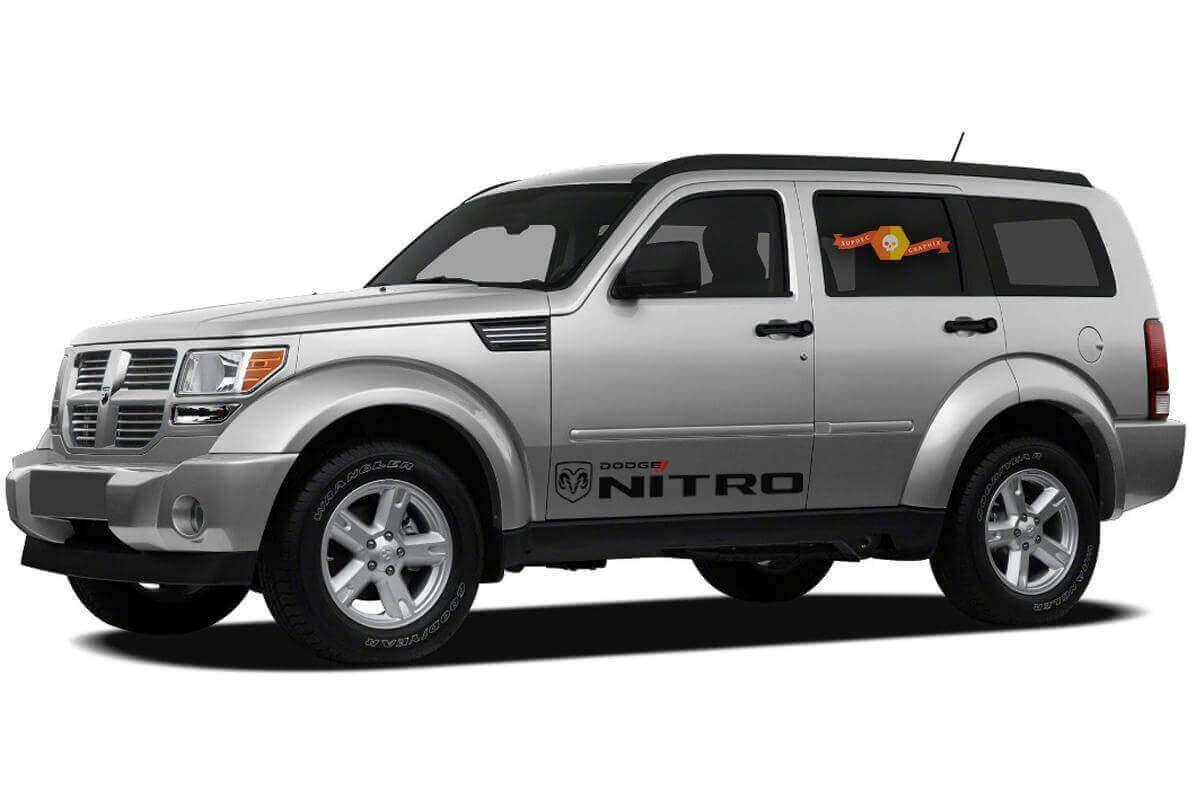 2x Racing Side Door Vinyl Decal Sticker for Dodge Nitro