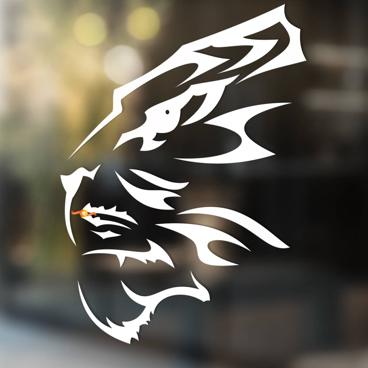 Tiger wild cat Vinyl Wall  Window Bathroom Sticker Decal #4