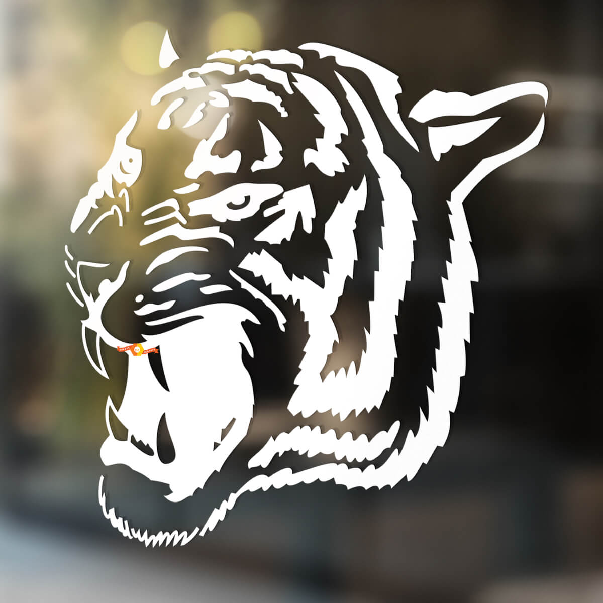 Tiger wild cat Vinyl Wall  Window Bathroom Sticker Decal #5