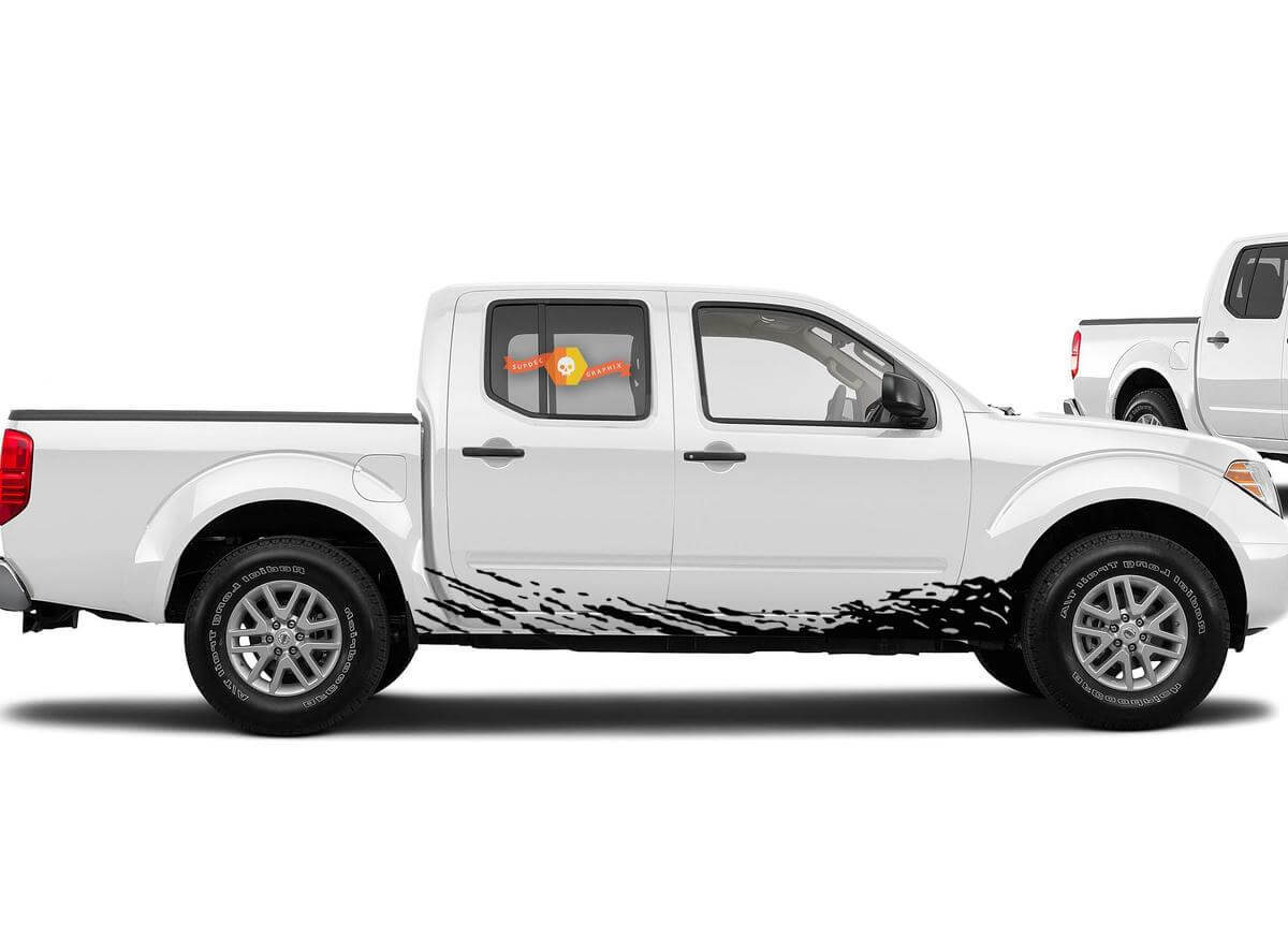 2 Decal Sticker Vinyl Door Mud Splash for Toyota Tundra Flap Side Step Roof Rack