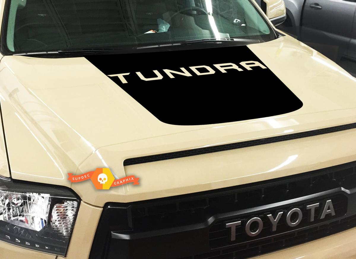Toyota Tundra Truck 2014-2018 Blackout Tundra Lettering Vinyl Hood Decal