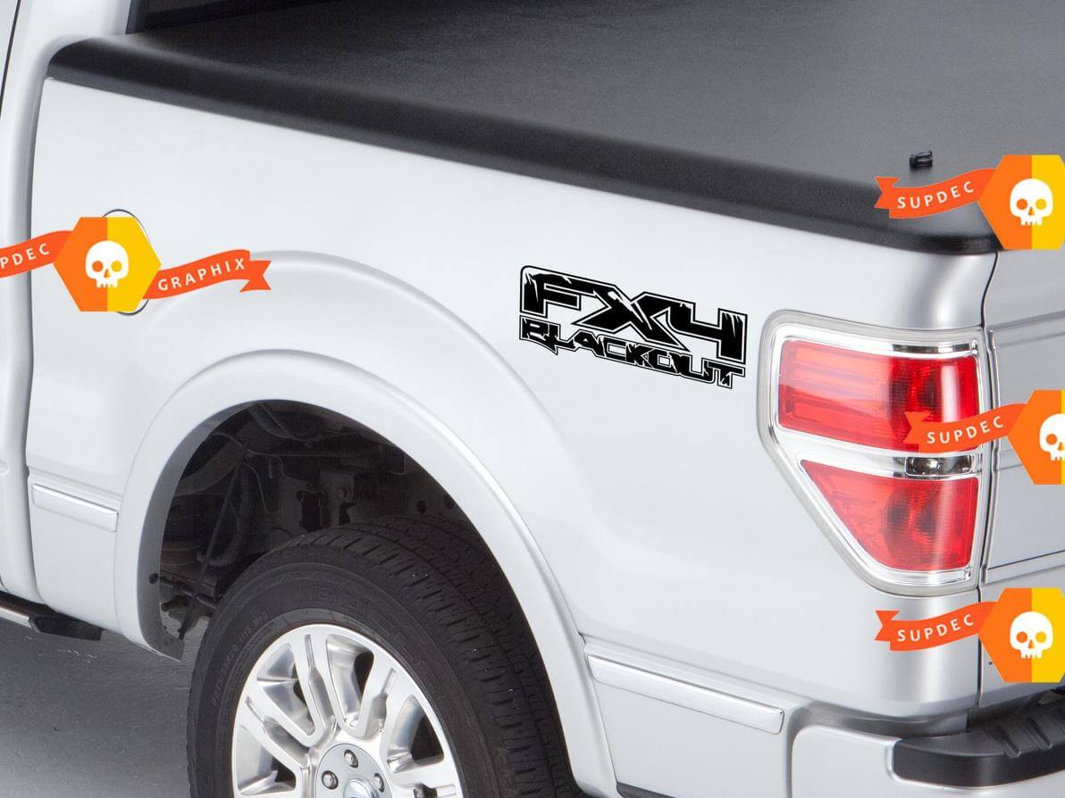 Blackout Raptor Style Decal Sticker for Ford F-150 FX4
