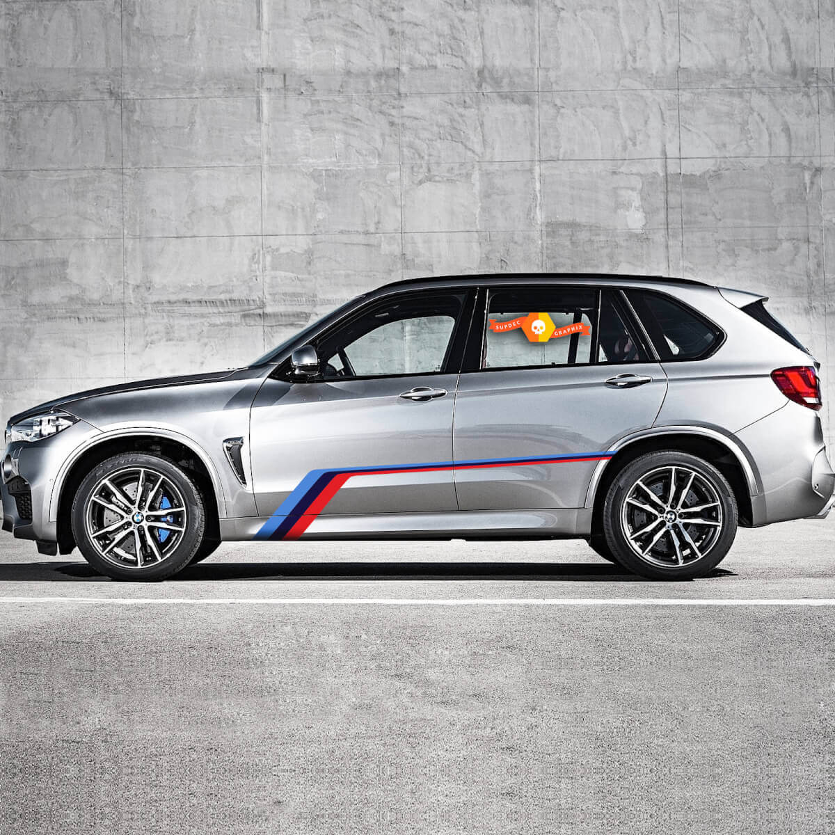 M-Style Side Graphics Vinyl Decal Set for BMW X5 F15 / X5 M F85 2013-2018