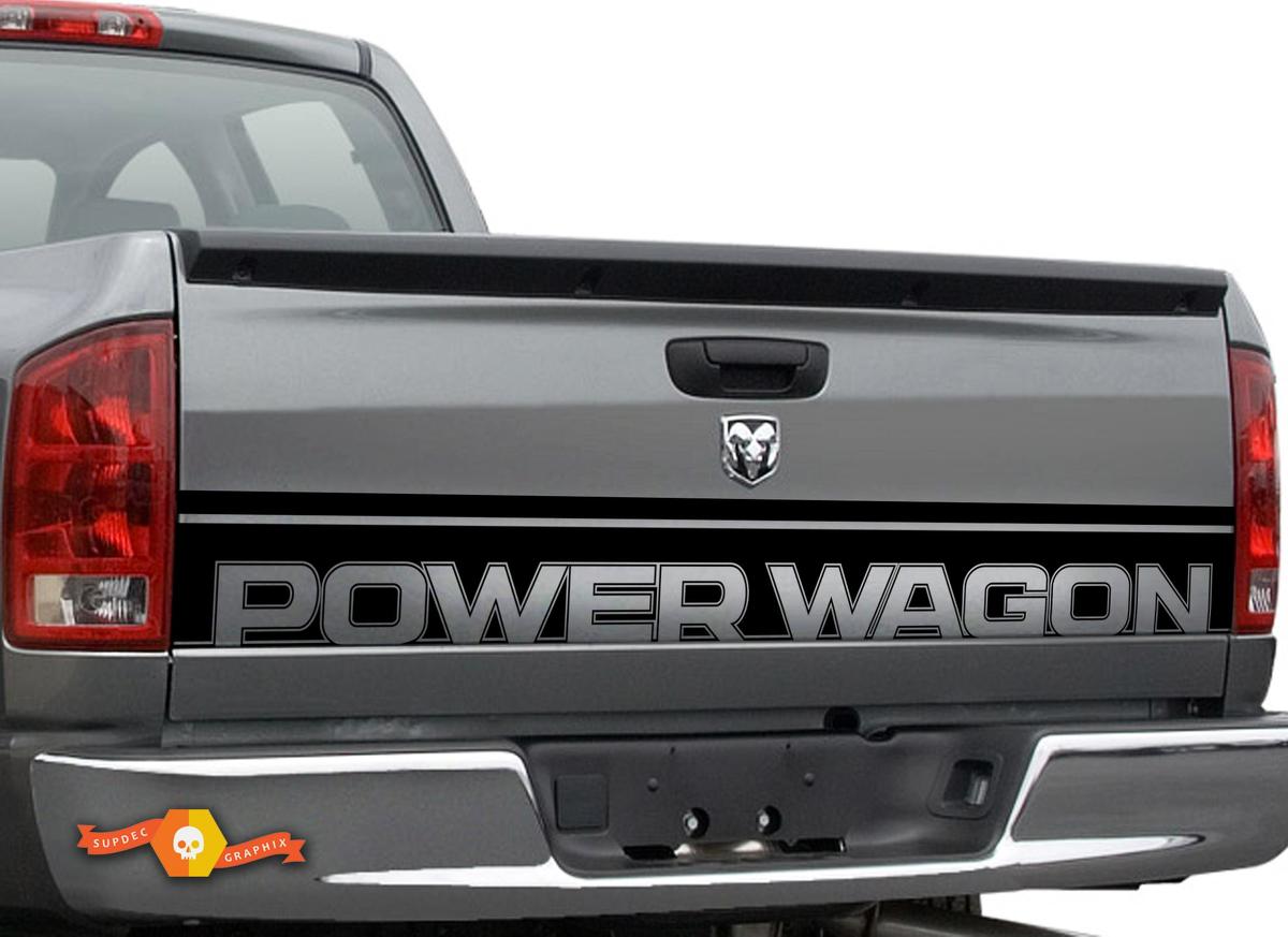 Dodge Ram 1500 Power Wagon LKW Heckklappe Akzent Vinyl Grafik Streifen Aufkleber-1