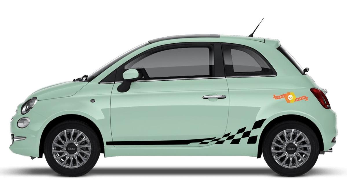 Fiat 500 Abarth Sports Mind Light Brow Stickers Decal